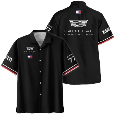 2026 Valtteri Bottas Cadillac F1 Teamwear Hawaiian Shirt BLVACDL9226A2HW - Black