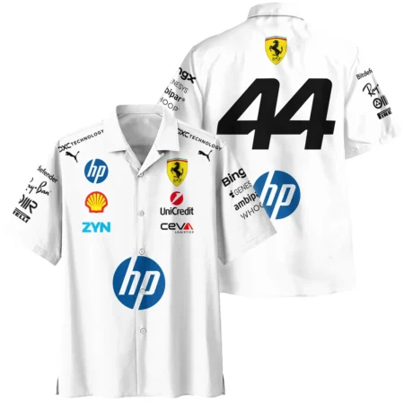 2026 Hamilton 44 Ferrari F1 Teamwear Hawaiian Shirt BLVAFRR2226A4HW