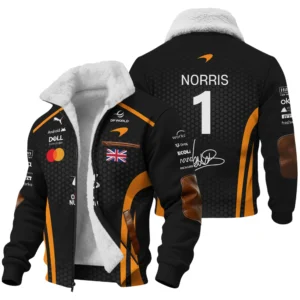 2026 Lando Norris McLaren F1 Teamwear Bomber BLNR26226A1BB - Orange
