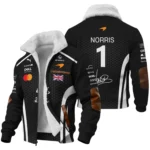 2026 Lando Norris McLaren F1 Teamwear Fleece Jacket BLNR26226A2FJ - White