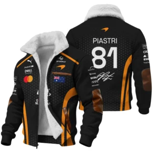 2026 Oscar Piastri McLaren F1 Teamwear Bomber BLOP26226A1BB - Orange