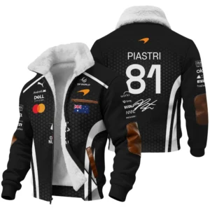 2026 Oscar Piastri McLaren F1 Teamwear Bomber BLOP26226A2BB - White