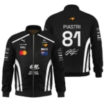 2026 Oscar Piastri McLaren F1 Teamwear Bomber BLOP26226A2BB - White
