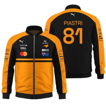 2026 Oscar Piastri McLaren F1 Teamwear Bomber BLOP4226A1BB - Orange