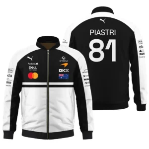 2026 Oscar Piastri McLaren F1 Teamwear Fleece Jacket BLOP4226A2FJ - White