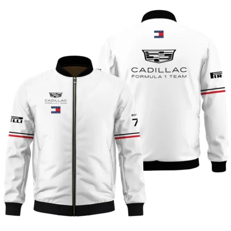 2026 Valtteri Bottas Cadillac F1 Teamwear Bomber BLVACDL9226A1BB - White