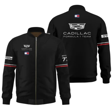 2026 Valtteri Bottas Cadillac F1 Teamwear Bomber BLVACDL9226A2BB - Black