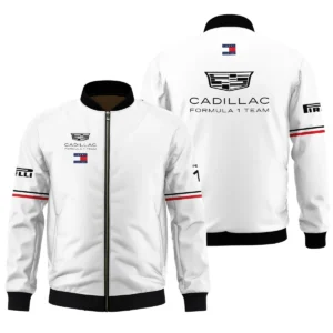 2026 Sergio Perez Cadillac F1 Teamwear Fleece Jacket BLVACDL9226A3FJ - White