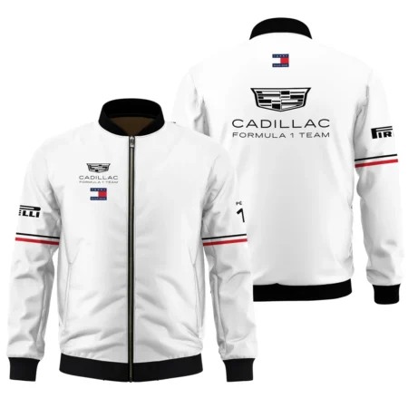 2026 Sergio Perez Cadillac F1 Teamwear Bomber BLVACDL9226A3BB - White