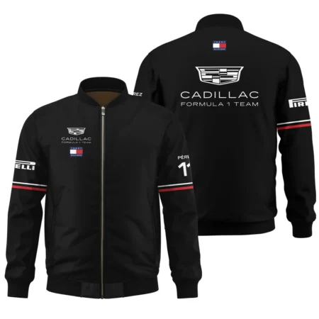 2026 Sergio Perez Cadillac F1 Teamwear Bomber BLVACDL9226A4BB - Black
