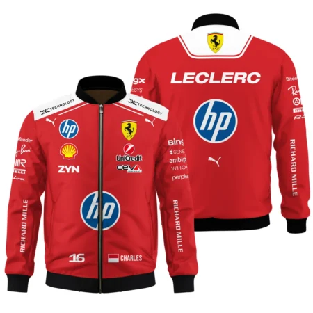 2026 Charles Leclerc Ferrari F1 Teamwear Bomber BLVAFRR2226A1BB