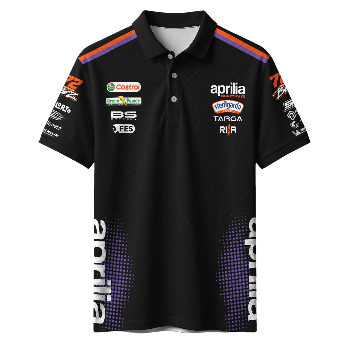 2026 Marco Bezzecchi Aprilia Racing Moto GP Teamwear Polo Shirt BLGP26326A1PL 2026 Marco Bezzecchi Aprilia Racing Moto GP Teamwear Polo Shirt BLGP26326A1PL