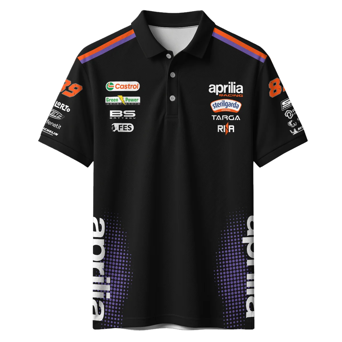 2026 Jorge Martin Aprilia Racing Moto GP Teamwear Polo Shirt BLGP26326A2PL 2026 Jorge Martin Aprilia Racing Moto GP Teamwear Polo Shirt BLGP26326A2PL