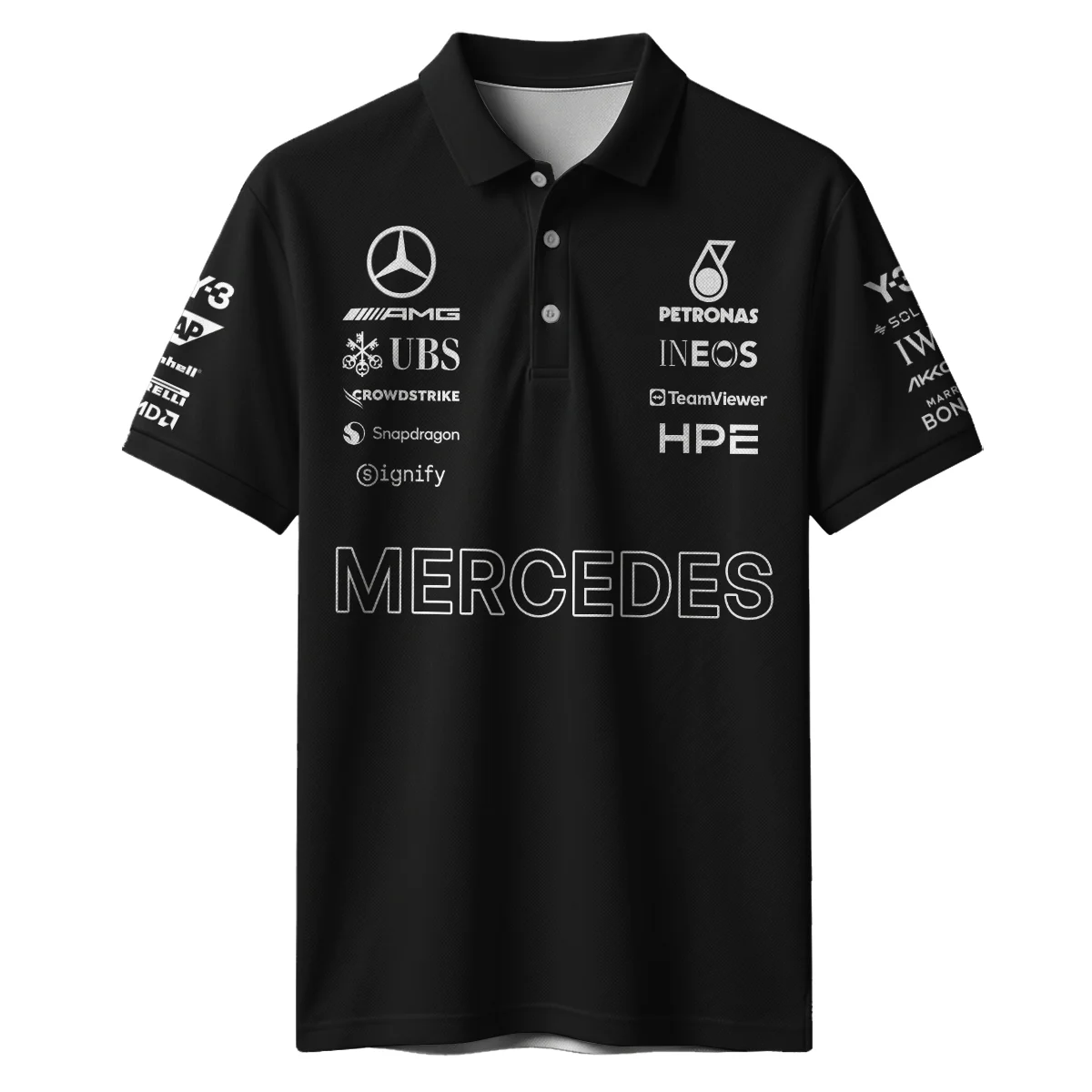 2026 Y-3 x Mercedes F1 Teamwear - Polo Shirt BLMER18326A3PL 2026 Y-3 x Mercedes F1 Teamwear - Polo Shirt BLMER18326A3PL