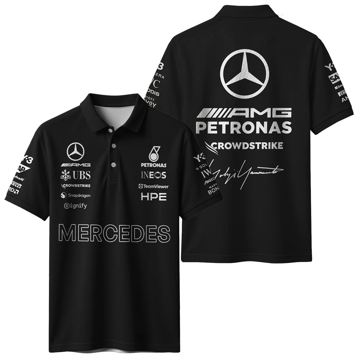 2026 Y-3 x Mercedes F1 Teamwear - Polo Shirt BLMER18326A3PL 2026 Y-3 x Mercedes F1 Teamwear - Polo Shirt BLMER18326A3PL