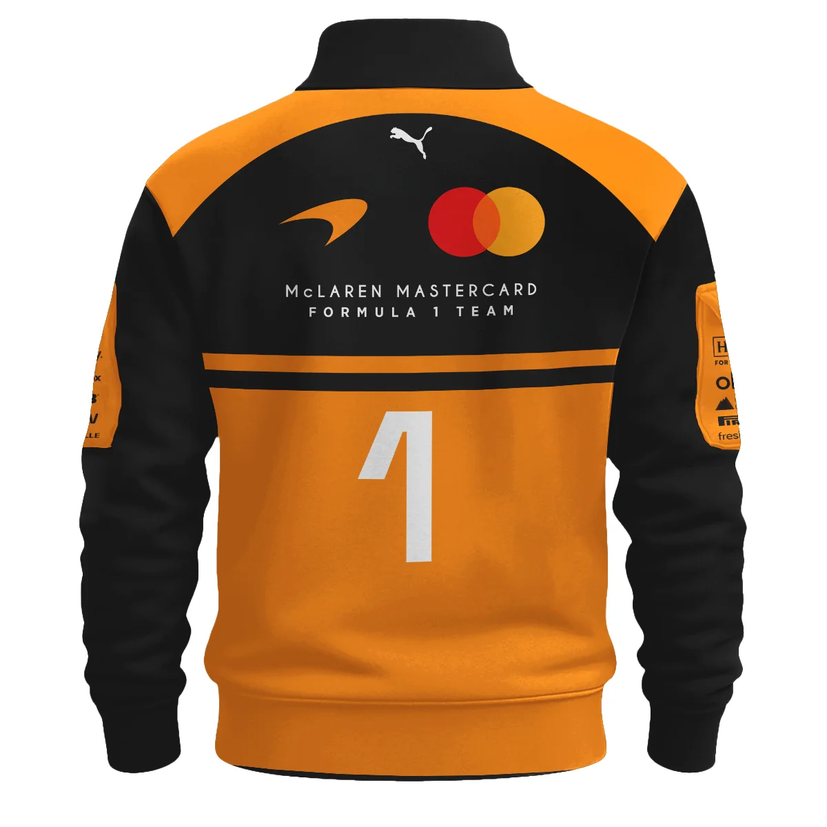 2026 Lando Norris 1 McLaren F1 Teamwear Sweatshirt Zipper BLNR25326A1SHZ - Orange 2026 Lando Norris 1 McLaren F1 Teamwear Sweatshirt Zipper BLNR25326A1SHZ - Orange