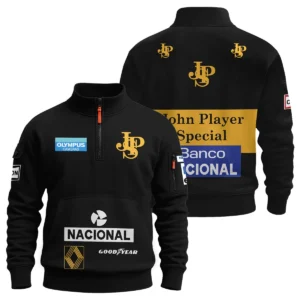 1985 Ayrton Senna John Player Special Lotus F1 Fleece Jacket BL3725A3FJ