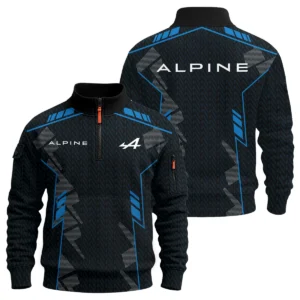 Alpine F1 Teamwear Hoodie Quilted Waffle BLVA5326A1ALPHQW