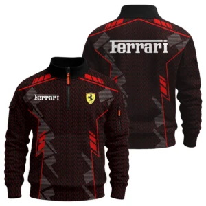 Ferrari F1 Teamwear Hoodie Quilted Waffle BLVA5326A1FRRHQW