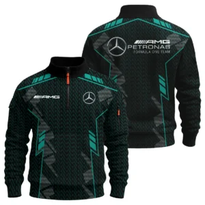 Mercedes F1 Teamwear Hoodie Quilted Waffle BLVA5326A1MERHQW