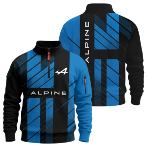 Alpine F1 Teamwear Hoodie Quilted Waffle BLVA5326A2ALPHQW