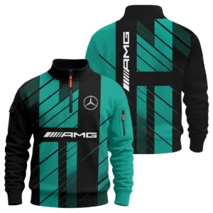 Mercedes F1 Teamwear Hoodie Quilted Waffle BLVA5326A2MERHQW