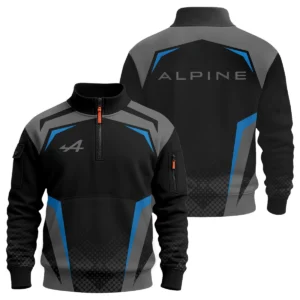 Alpine F1 Teamwear Hoodie Quilted Waffle BLVA5326A3ALPHQW