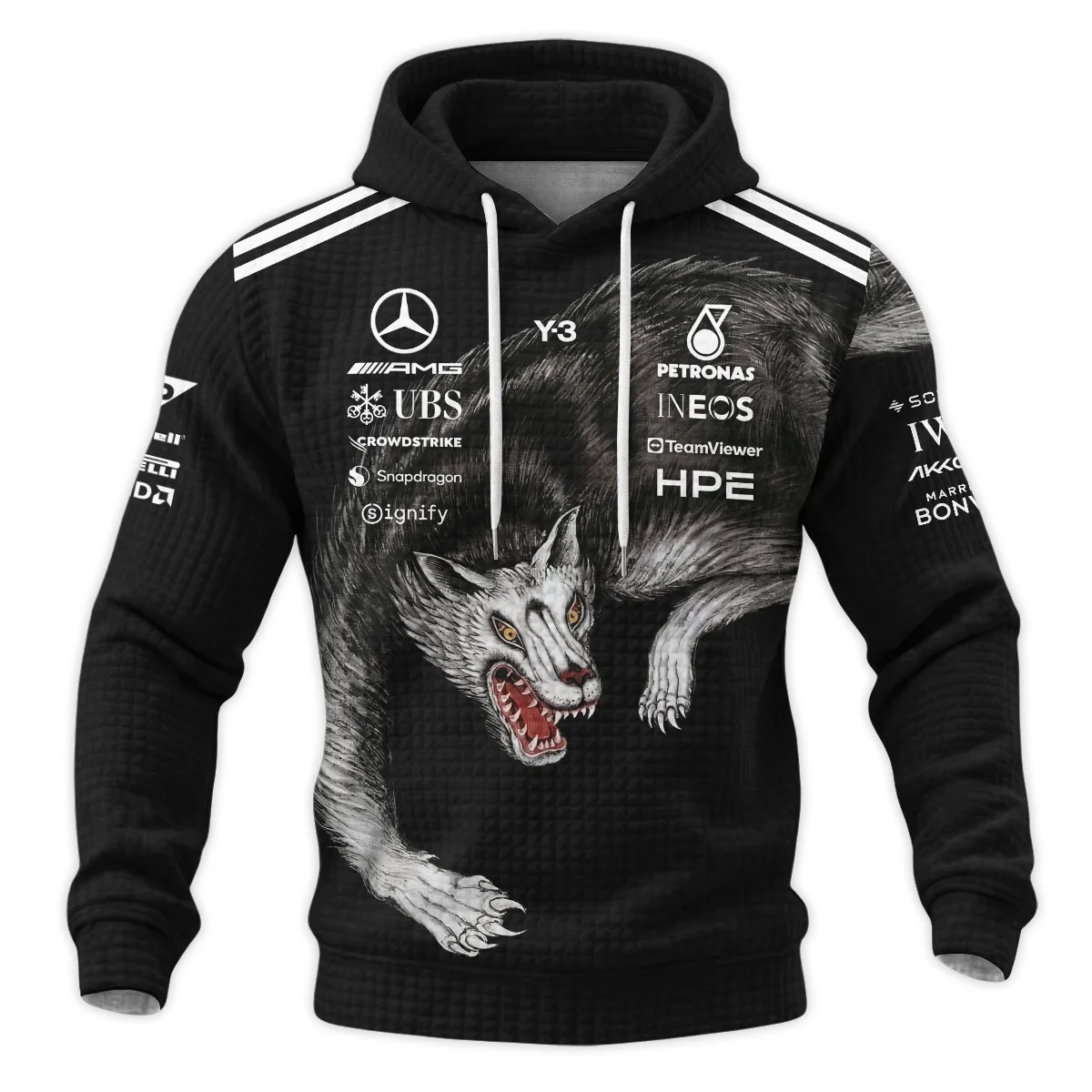 2026 Mercedes x Y-3 Japan GP F1 - Hoodie Quilted Waffle BLMER18326A2HQW 2026 Mercedes x Y-3 Japan GP F1 - Hoodie Quilted Waffle BLMER18326A2HQW