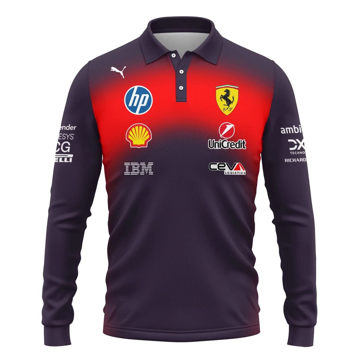 2026 China GP Edition Ferrari F1 Long Polo Shirt BLVA12326FRRLPL 2026 China GP Edition Ferrari F1 Long Polo Shirt BLVA12326FRRLPL