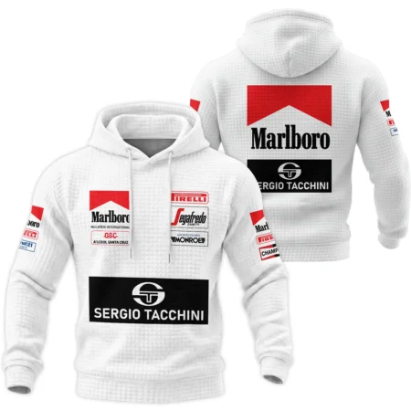 1984 Ayrton Senna Sergio Tacchini Toleman F1 Hoodie Quilted Waffle BL3725A7HQW