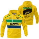 Ayrton Senna McLaren Formula One Hoodie Quilted Waffle BLF1190525A2HQW