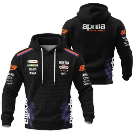 2026 Jorge Martin Aprilia Racing Moto GP Teamwear Hoodie Quilted Waffle BLGP26326A2HQW