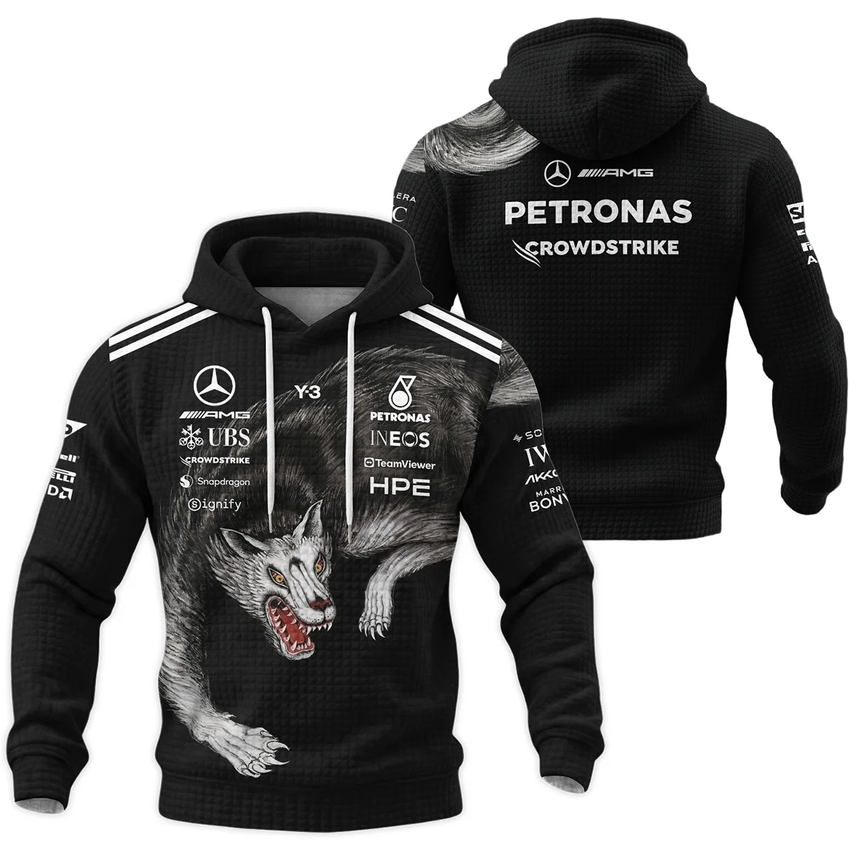 2026 Mercedes x Y-3 Japan GP F1 - Hoodie Quilted Waffle BLMER18326A2HQW 2026 Mercedes x Y-3 Japan GP F1 - Hoodie Quilted Waffle BLMER18326A2HQW