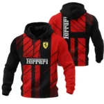 Ferrari F1 Teamwear Hoodie Quilted Waffle BLVA5326A2FRRHQW