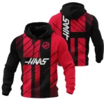 Haas F1 Teamwear Hoodie Quilted Waffle BLVA5326A2HAASHQW