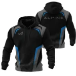 Alpine F1 Teamwear Hoodie Quilted Waffle BLVA5326A3ALPHQW