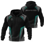 Mercedes F1 Teamwear Hoodie Quilted Waffle BLVA5326A3MERHQW