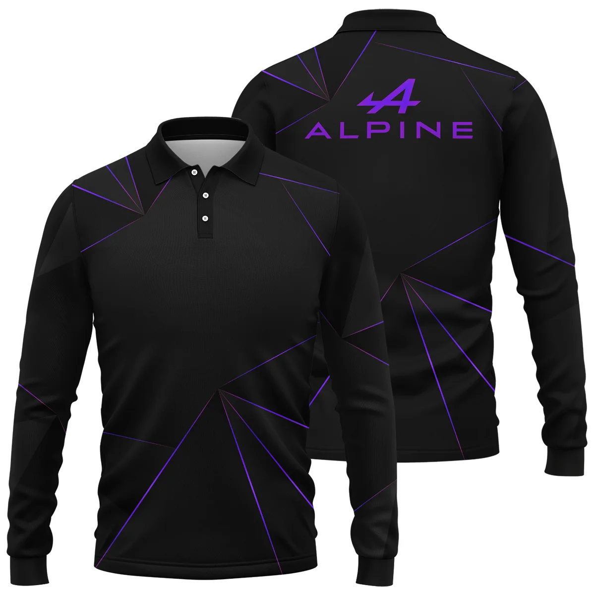 Alpine F1 Teamwear Long Polo Shirt BL8326A1ALPLPL Alpine F1 Teamwear Long Polo Shirt BL8326A1ALPLPL