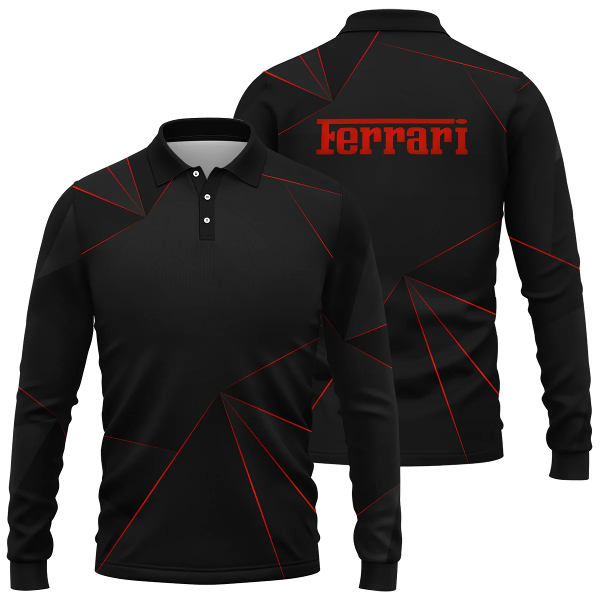 Ferrari F1 Teamwear Long Polo Shirt BL8326A1FRRLPL Ferrari F1 Teamwear Long Polo Shirt BL8326A1FRRLPL