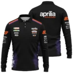 2026 Jorge Martin Aprilia Racing Moto GP Teamwear Long Polo Shirt BLGP26326A2LPL