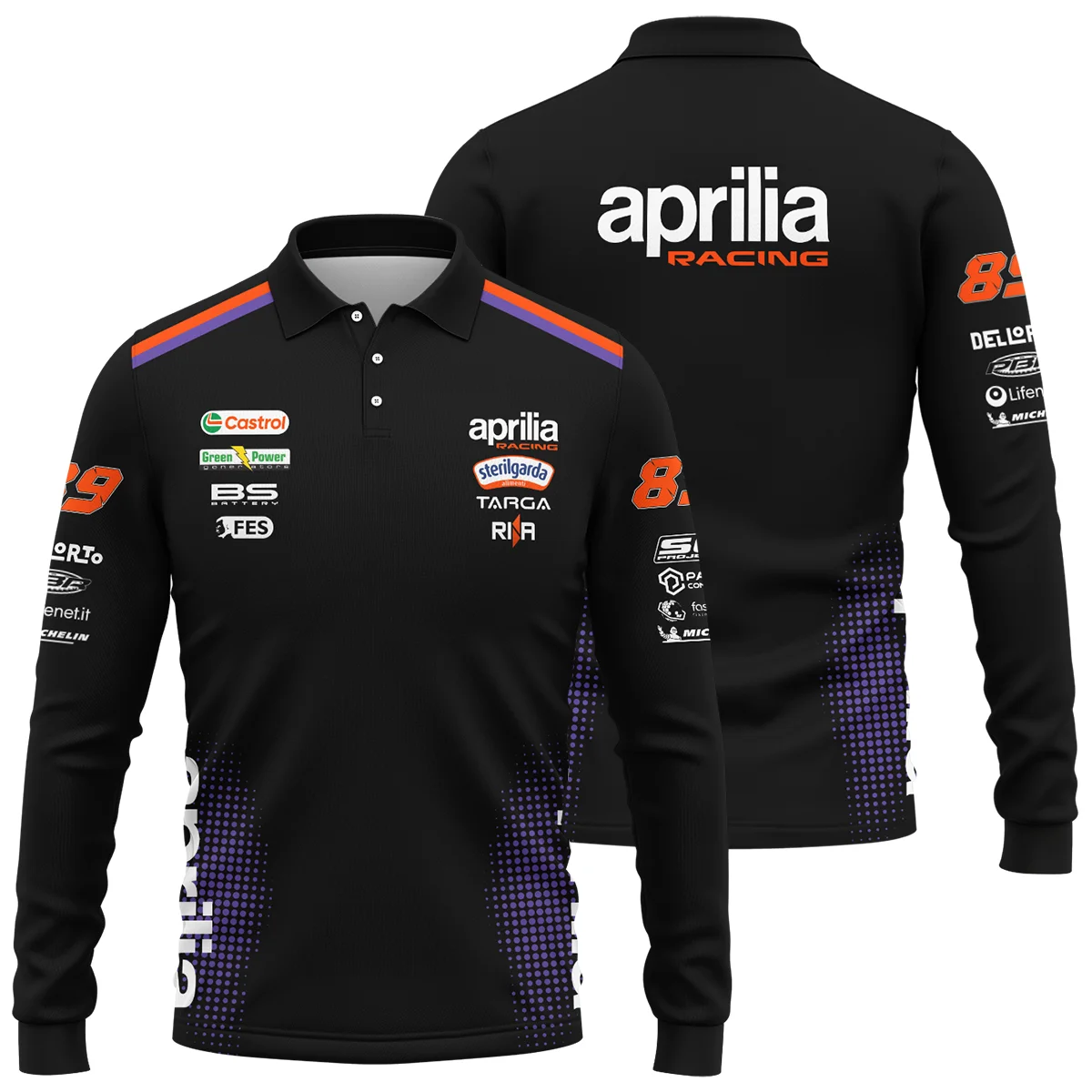 2026 Jorge Martin Aprilia Racing Moto GP Teamwear Long Polo Shirt BLGP26326A2LPL 2026 Jorge Martin Aprilia Racing Moto GP Teamwear Long Polo Shirt BLGP26326A2LPL