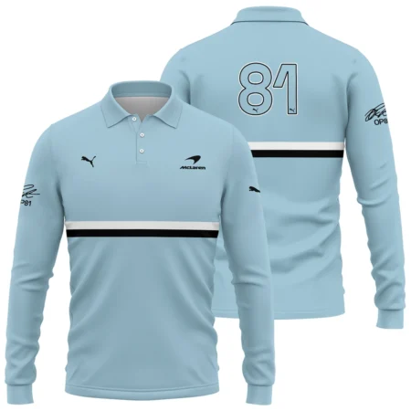 OP81 Oscar Piastri Puma McLaren - Long Polo Shirt BLOP28326A1LPL