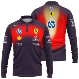 2026 Japan GP Y-3 x Mercedes F1 - Long Polo Shirt BLMER18326A1LPL