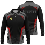 Ferrari F1 Teamwear Long Polo Shirt BLVA5326A3FRRLPL