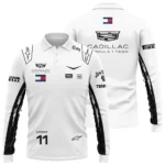 2026 Sergio Perez Cadillac F1 Team Apparel Long Polo Shirt BLVA9326SP4LPL