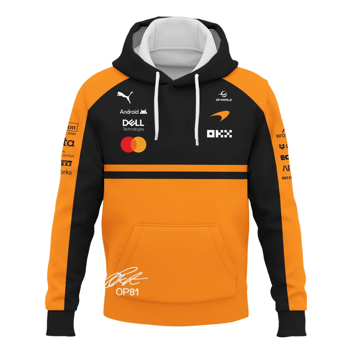 2026 Oscar Piastri 81 McLaren F1 Teamwear Hoodie BLOP25326A1HD - Orange 2026 Oscar Piastri 81 McLaren F1 Teamwear Hoodie BLOP25326A1HD - Orange