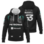 2026 George Russell Mercedes F1 Teamwear Hoodie BLGR30326A1HD - Black