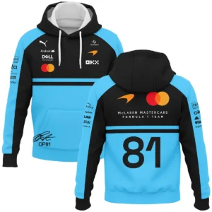 2026 Oscar Piastri 81 McLaren F1 Teamwear Down & Puffer Jackets BLOP25326A3HCJ - Cyan