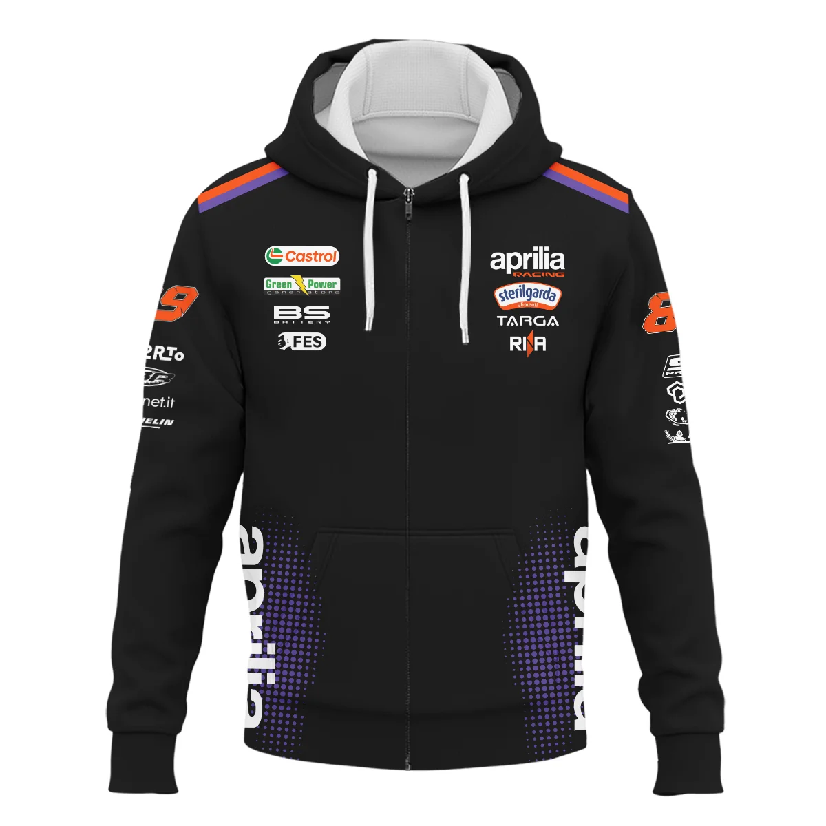 2026 Jorge Martin Aprilia Racing Moto GP Teamwear Zipper Hoodie BLGP26326A2ZHD 2026 Jorge Martin Aprilia Racing Moto GP Teamwear Zipper Hoodie BLGP26326A2ZHD