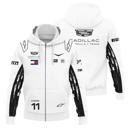 2026 Sergio Perez Cadillac F1 Team Apparel Zipper Hoodie BLVA9326SP4ZHD